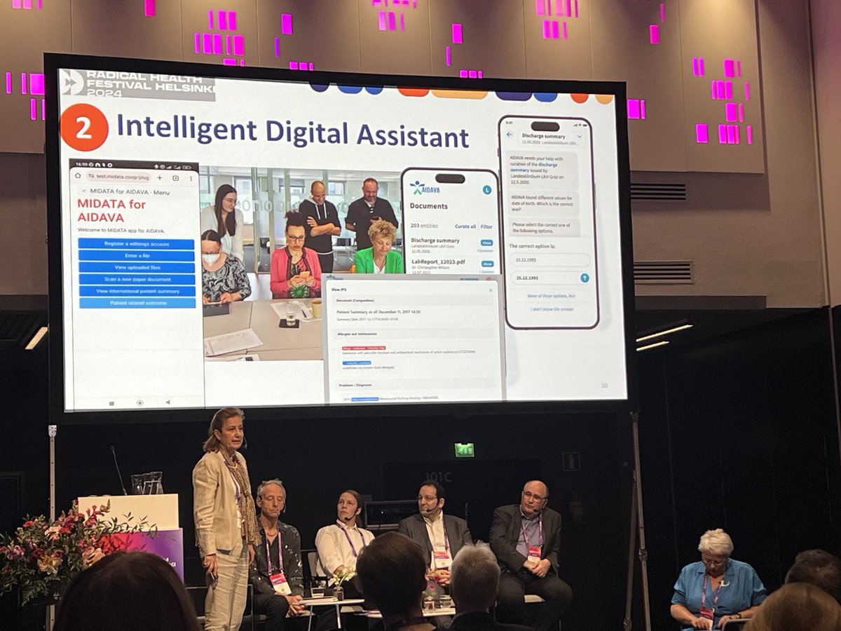 The Augmented Pathologist (@augpath) on Twitter photo <a href="/IdeZegher/">Isabelle de Zegher</a> presenting the #prototype of the #digital #assistant of <a href="/aidava_project/">aidava_project</a> at the <a href="/RadicalHealthF/">Radical Health Festival Helsinki</a> 2024 in #Helsinki
#radicalhealth #AIDAVA #digitalassistant #healthdata #prototypedevelopment #AI <a href="/IdeZegher/">Isabelle de Zegher</a> presenting the #prototype of the #digital #assistant of <a href="/aidava_project/">aidava_project</a> at the <a href="/RadicalHealthF/">Radical Health Festival Helsinki</a> 2024 in #Helsinki
#radicalhealth #AIDAVA #digitalassistant #healthdata #prototypedevelopment #AI