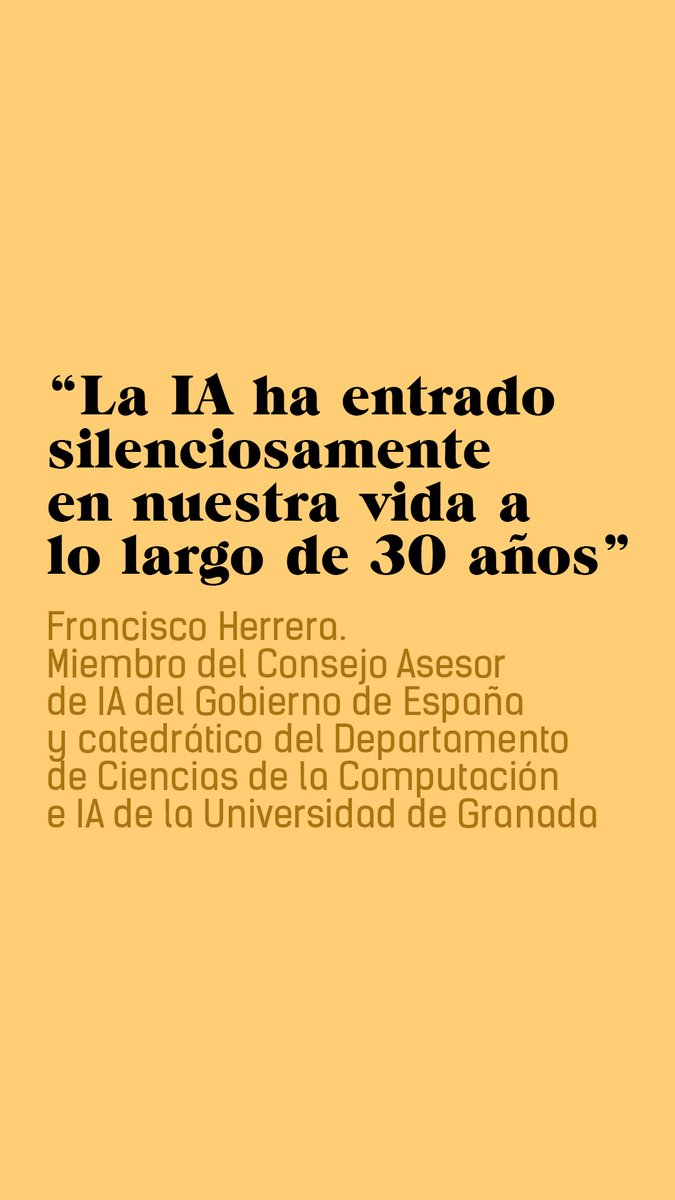 🤔 ¿Cuáles son los retos a los que se enfrenta España en el campo de la IA? Francisco Herrera Triguero hace una reflexión al respecto. youtube.com/watch?v=mjZ2po…