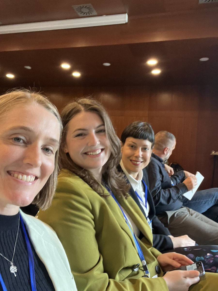All smiles pre- plenary talk <a href="/ICAR_Committee/">ICAR.Official</a>-Interbull Conference. What a special experience it’s been to work with Katharina &amp; Caeli reflecting on our experiences with Brian Wickham Young Person Exchange Program &amp; the people side of sustainability for this talk