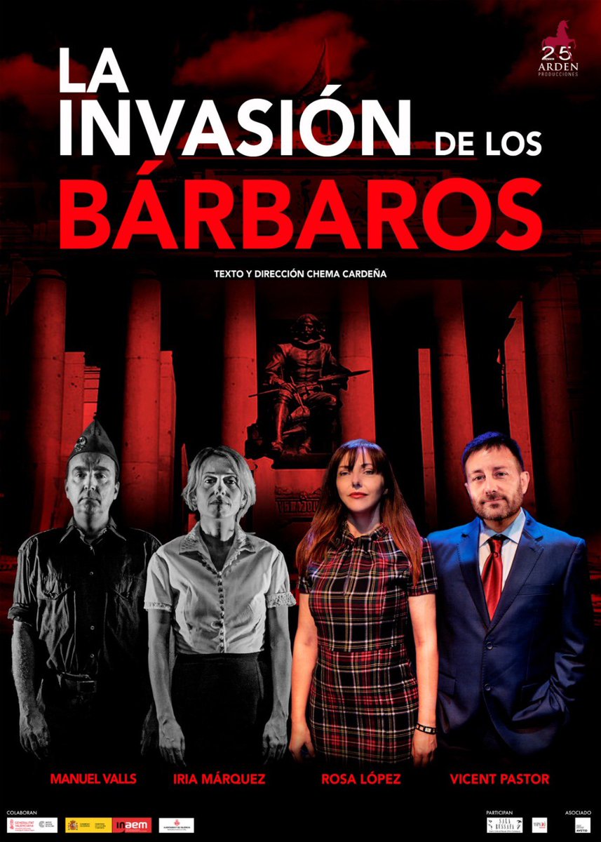 CEV_org's tweet image. Pásate este finde por la @salarussafa a ver La invasión de los Bárbaros, una que transcurre en 2 momentos y espacios diferentes: Valencia 1939 y 2009.
Prepara tu visita con culturaesvida.org 

#guia #accesibilidad #funcional #culturainclusiva #innovacion #valencia #codifiva