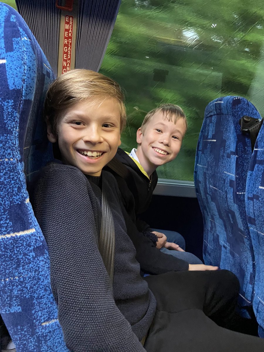 The weather is not dampening our spirits… Year 6 are very excited for their next few days away