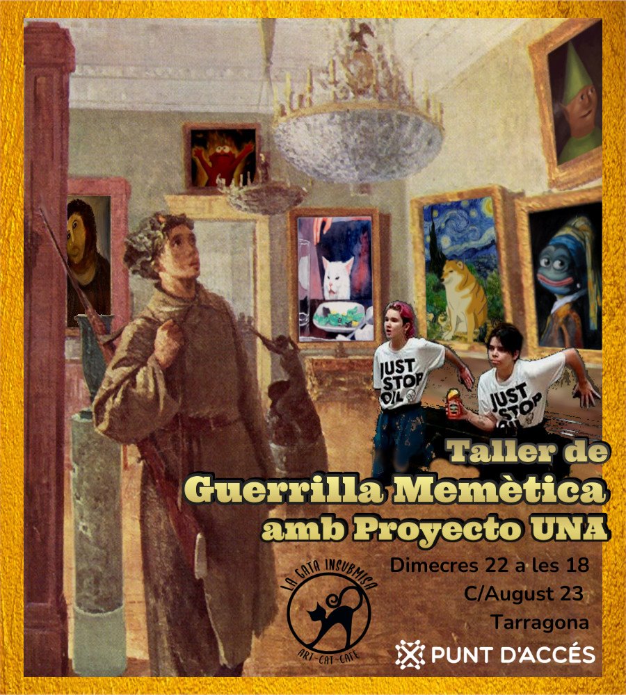 Punt d'Accés (@puntdacces) on Twitter photo Avui, com tots els dimecres, som a Tarragona, i aprofitarem per fer una cosa que ens fa molta il·lusió: presentar la gent de <a href="/ProyectoUna/">@proyectouna@mastodon.social</a> a les companyes de La Gata Insubmisa. Creiem que fan molt les unes per les altres, no ho penseu? 🥰 Avui, com tots els dimecres, som a Tarragona, i aprofitarem per fer una cosa que ens fa molta il·lusió: presentar la gent de <a href="/ProyectoUna/">@proyectouna@mastodon.social</a> a les companyes de La Gata Insubmisa. Creiem que fan molt les unes per les altres, no ho penseu? 🥰