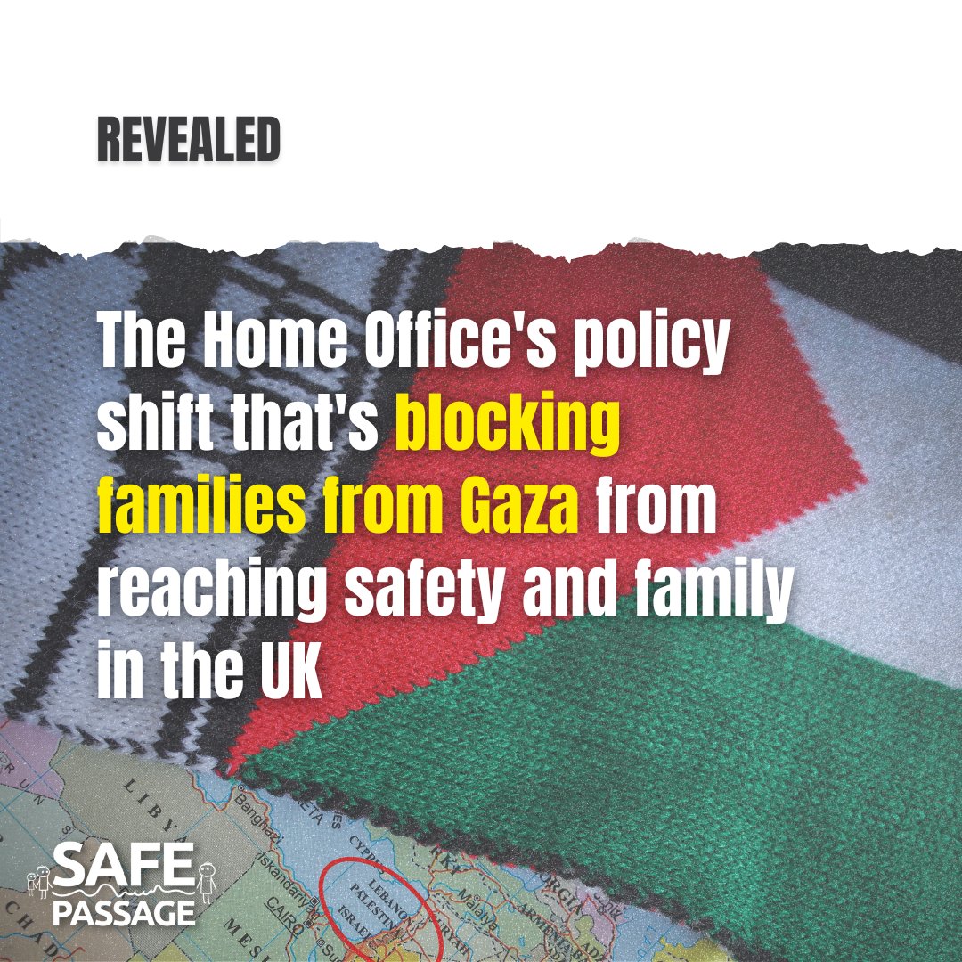 🚫Earlier this year, the Government quietly updated its 'Unsafe Journeys Policy,' making family reunion practically impossible for people stuck in Gaza. 1/6