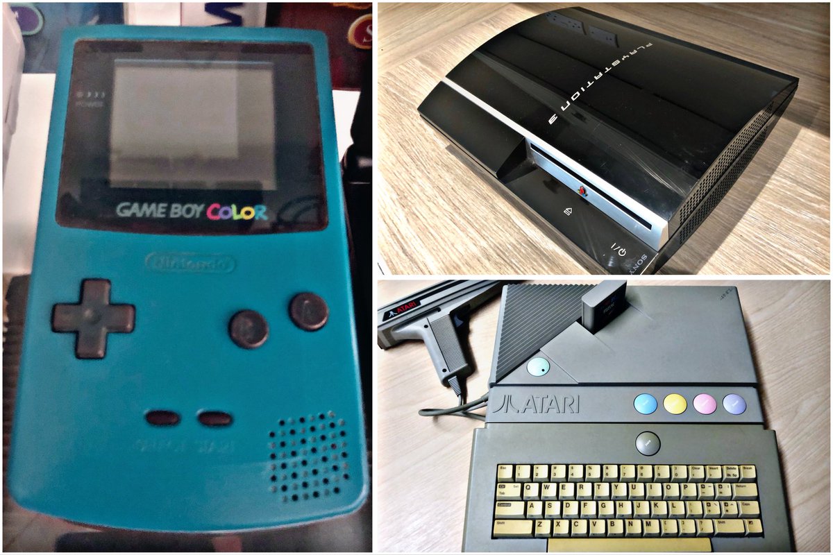 Today’s #RetroTrio offers you the #Nintendo #GameBoy Color, #Atari #XEGS and #Sony #PS3. Which will you keep, gift to a friend and delete forever? #RetroComputing #ComputerHistory #RetroGaming #VideoGames