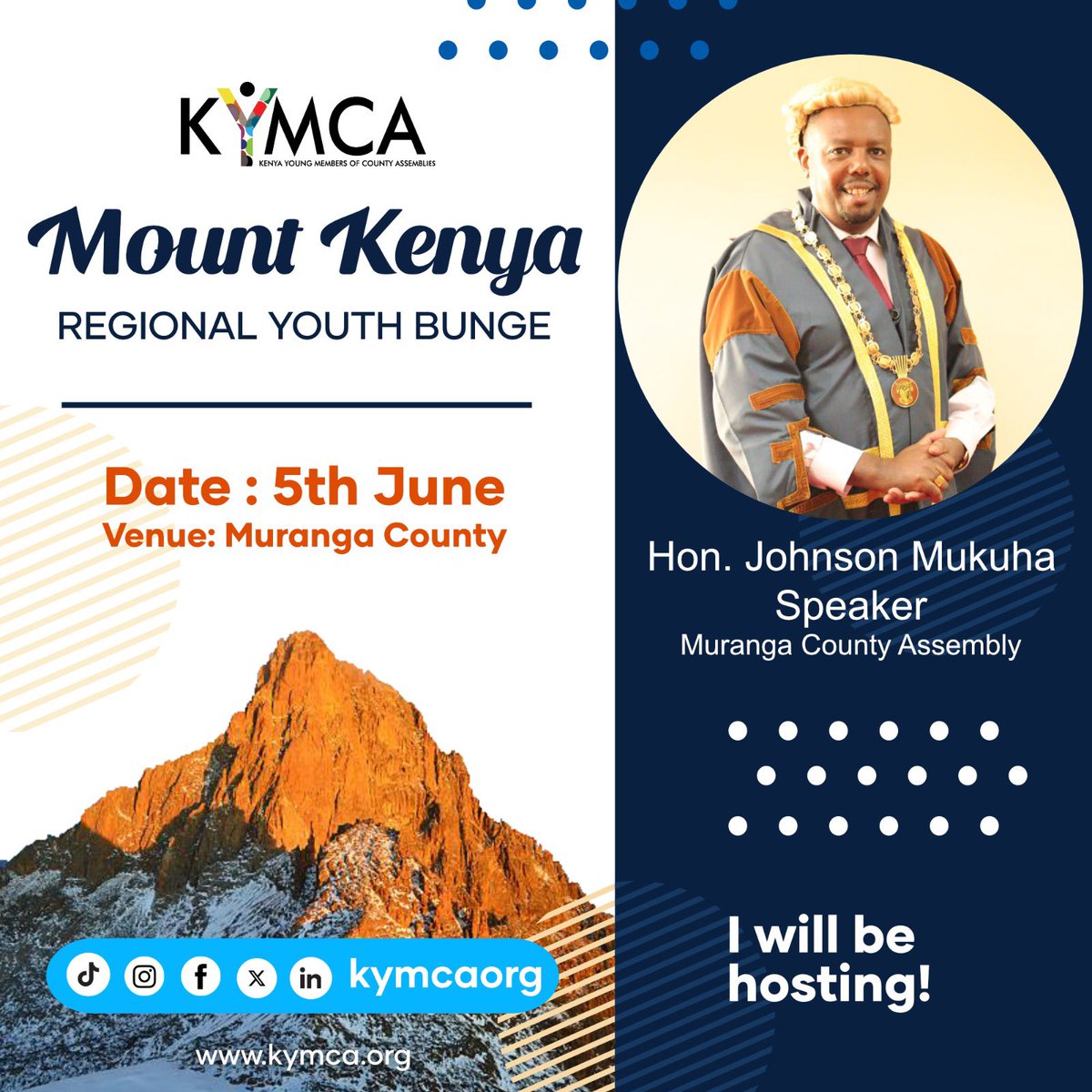 Grateful to @SpeakerMuranga1 for hosting and supporting youth empowerment. Together, we'll drive the youth agenda forward. #MtKenyaYouthBunge #Tuchapiane @WeAreNIMD @MurangaAssembly