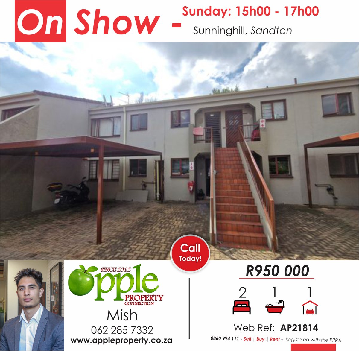 😎CHECK IT OUT!
🎉ONSHOW
#forsale
#sunninghill #sandton
#nationwide #ApplePropertyConnection
0860 994 111 | appleproperty.co.za
