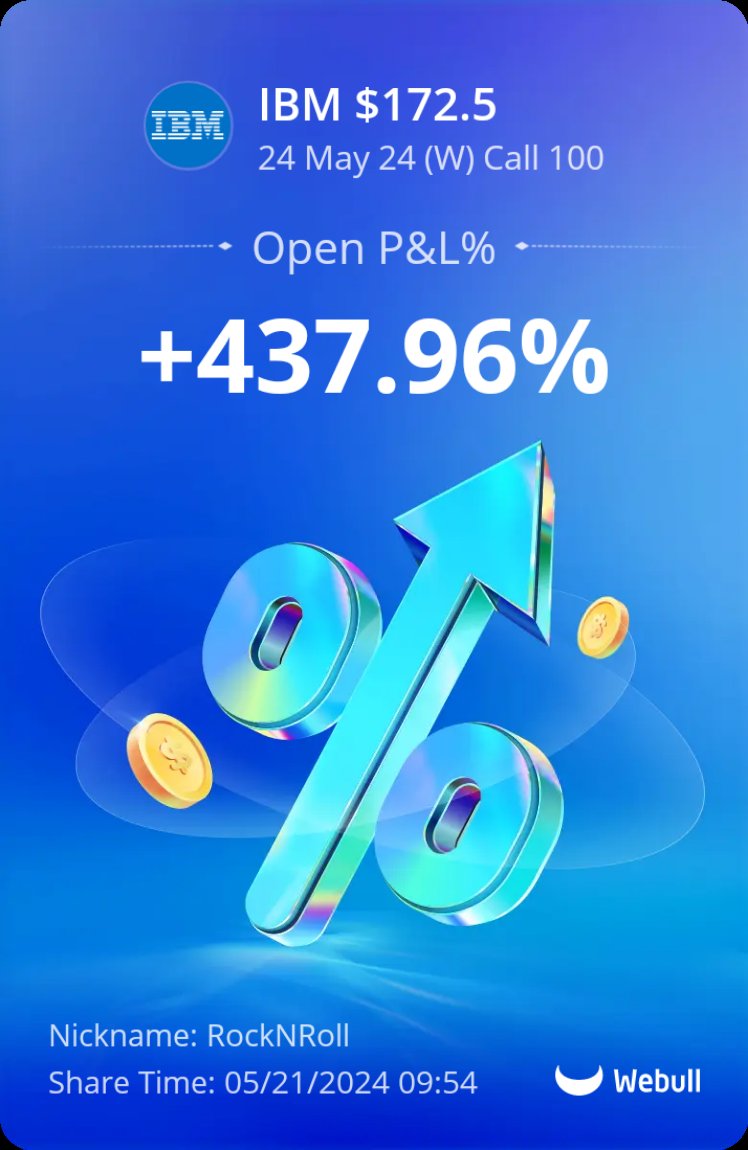 _RockinRoller_'s tweet photo. I am considering jumping back in #IBM today

See you in Discord

#Stocks #Options #StockOptions #OptionsTrading #SellngOptions #DowJones #StockMarket #StocksToBuy #TradingStrategy #ValueInvesting #StockReview #StocksToWatch  #SPY #QQQ #Howtobesuccessful https://t.co/MhEnmq77y0