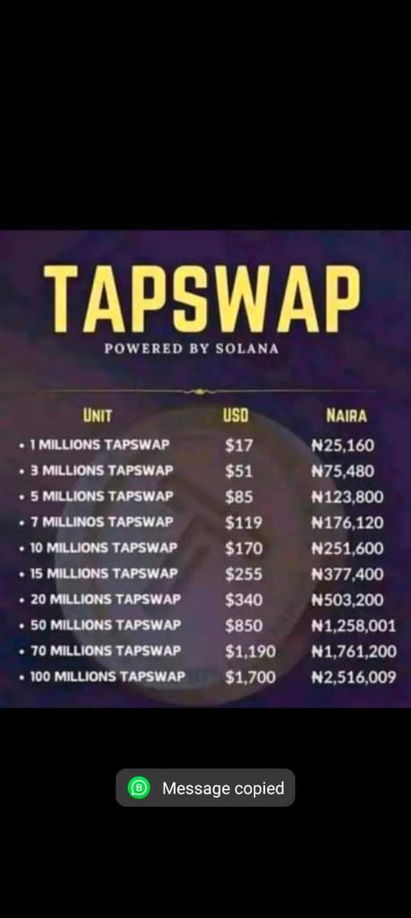 @TapSwapMeme That's amazing from #tapswap