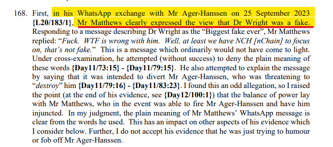 BREAKING #LDNBlockchain24 scandal: Company founded by 'Satoshi' conman Craig Wright secures prison sentence for whistleblower who leaked evidence judge said clearly showed @nChainGlobal and @BSV_Assn Chairman Stefan Matthews knew Wright was a fraudster but lied in court about it