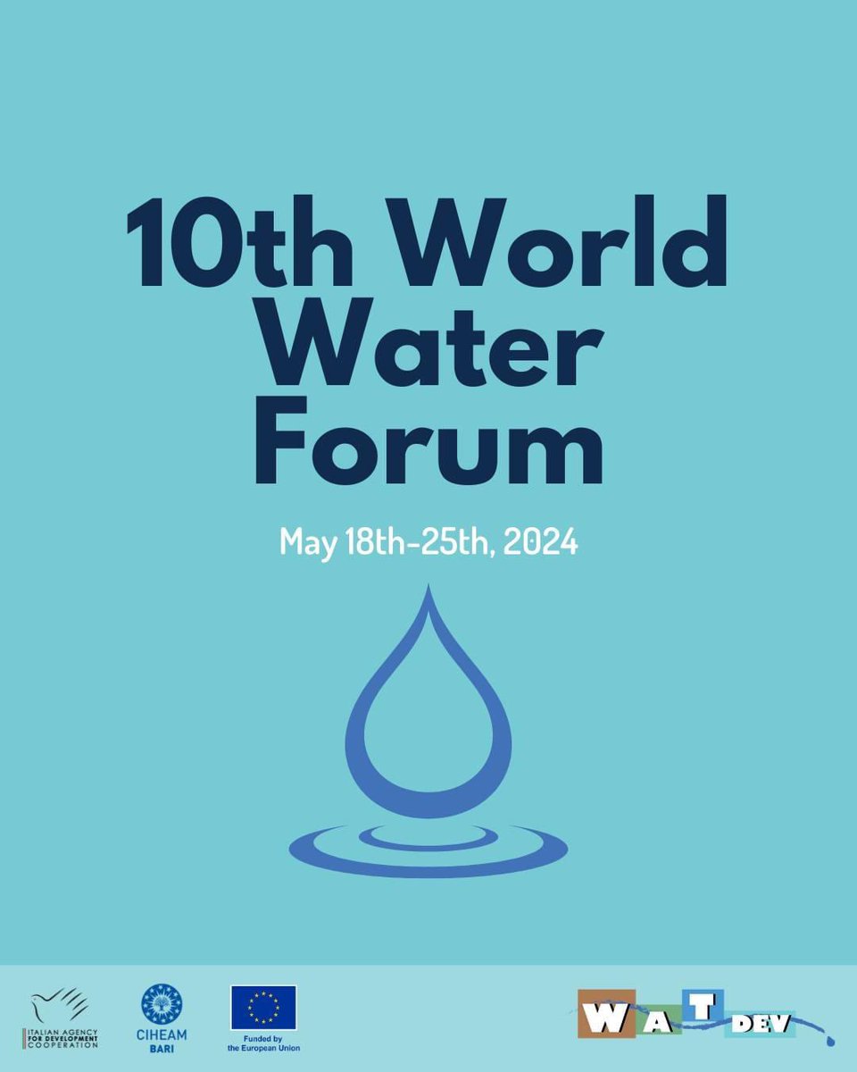 💧Today, we're discussing water efficiency and integrated management in the #NileValley for better living conditions at the #10thWorldWaterForum in Bali, Indonesia. Organized by @AICS_Cairo with the participation of @CIHEAMBari, Panel dicussions held at the #AICS Pavilion📍