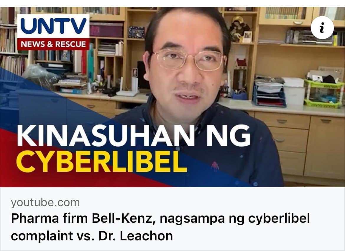 THE PERSECUTION OF DR. TONY LEACHON

Dr. Tony Leachon is a doctor-advocate. We have known him since the pandemic as a doctor who speaks up on sociopolitical and medical related issues with a certain advocacy in mind.

A thread on his innocence 🧵

#AbolishCriminalLibel