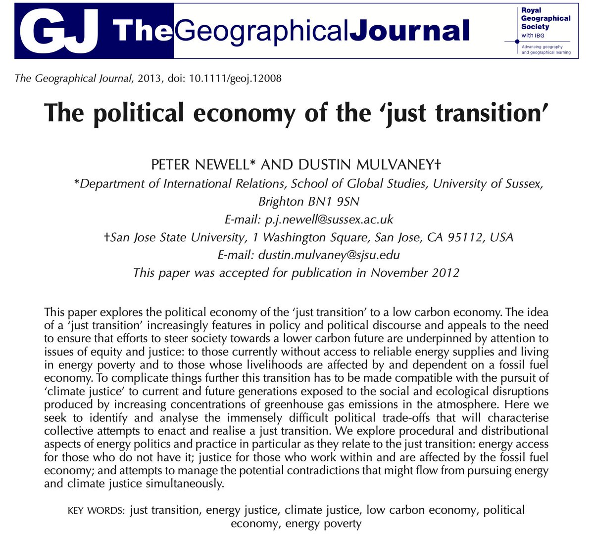 The political economy of the just transition has over 1,000 citations! 🎉 Epic reading list of 1,006 papers on #JustTransition #EnergyTransition #EnergyJustice #ClimateJustice #EnergyPoverty. scholar.google.com/scholar?oi=bib…
