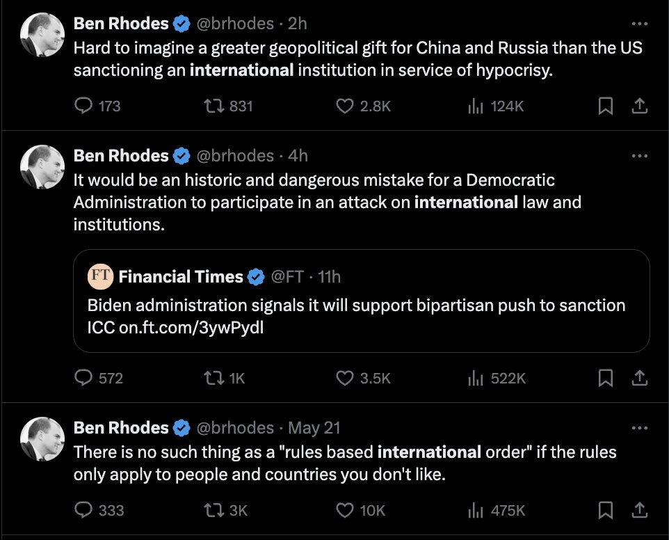 PushDemsLeft's tweet image. Just another crazy antisemitic lefty, the *checks notes* Jewish man who was Obama's Deputy National Security Advisor