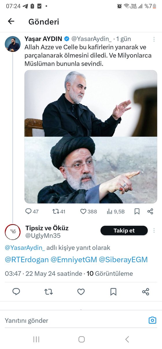 Atmış olduğum tweetin altına emniyete dair çeşitli kurumları etiketleyen şu zavallının haline bir bakın. Kendi hesabında Müslüman düşmanlığı yaymakta ve özellikle Sünni Müslümanlara saldırmaktalar. Sonra emni birimlerden medat ummaktalar. Hakkı söyleme konusunda bunlardan