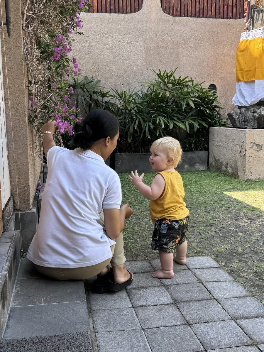 Finn adores the Balinese people as much as they adore him 🥰