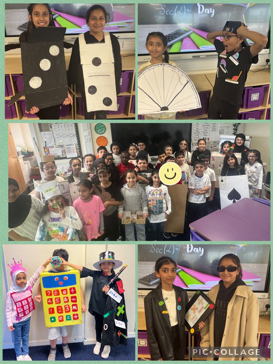 olive_bolton's tweet photo. How fabulously creative are our pupils? Dressed to impress in ‘All Things Maths’ #WeAreStar #Maths #NationalNumeracyDay2024 @NCETM #Ambition #Creativity #Enrichment #LearningHooks #SuperLearningDay #Respect #Creativity #HomeMade https://t.co/bF4ru5TgDk