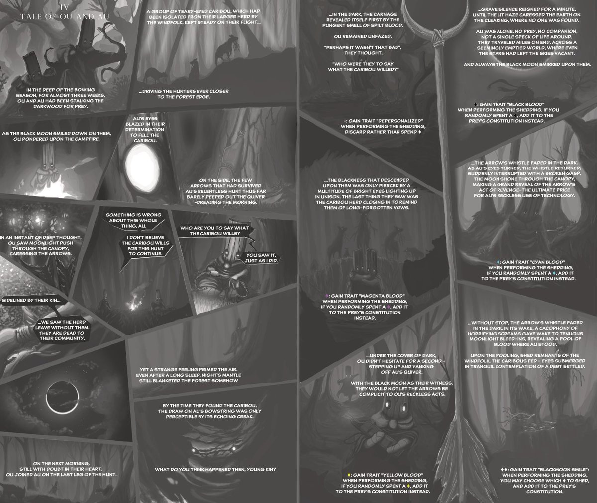 Araukana1's tweet photo. In #ZephyrRPG, character creation involves distributing tokens among a series of comic-form myths, shaping your character's beliefs through their interpretations, and changing the mechanics of how they interact with the world!

Check out the free sample at https://t.co/lEaCJh3r1k https://t.co/k0kBDpya0e