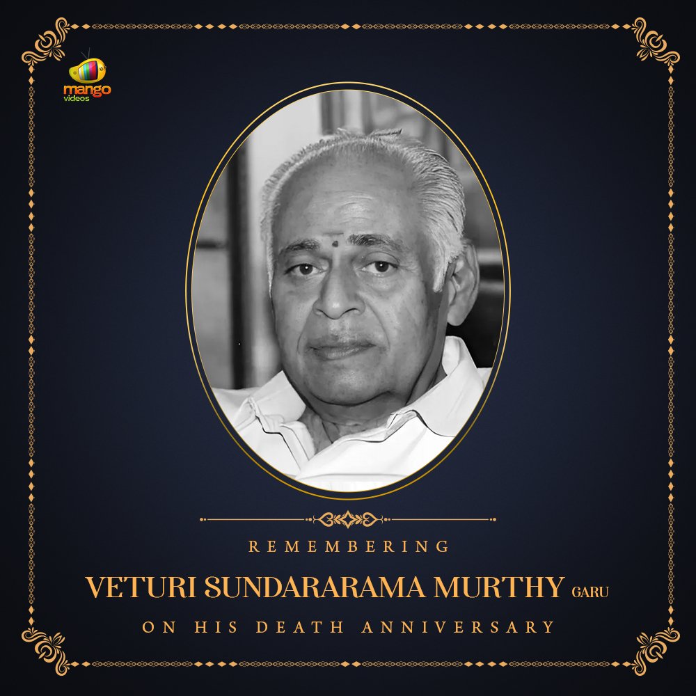 Remembering the Legendary Lyricist #VeturiSundararamaMurthy Garu on His Death Anniversary💐🙏 #RememberingVeturiGaru #MangoVideos