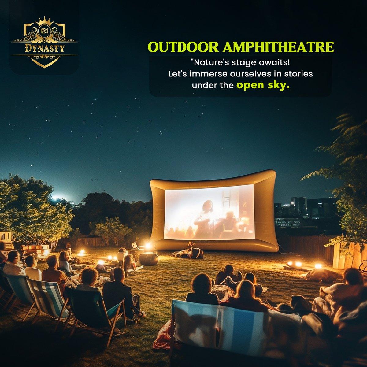 MyronhomesOffl's tweet photo. Join us at Dynasty's Outdoor Amphitheater for an amazing lineup of live entertainment. From music to theater, experience the arts in a beautiful outdoor setting.

#Myronhomes #OutdoorAmphitheater  #advantures #adventurepark #openplotsforsale #openplotshyderabad #adventuretime #openplotsinhyderabad #Manneguda #hyderabad #Vikarabaddistrict #realestate