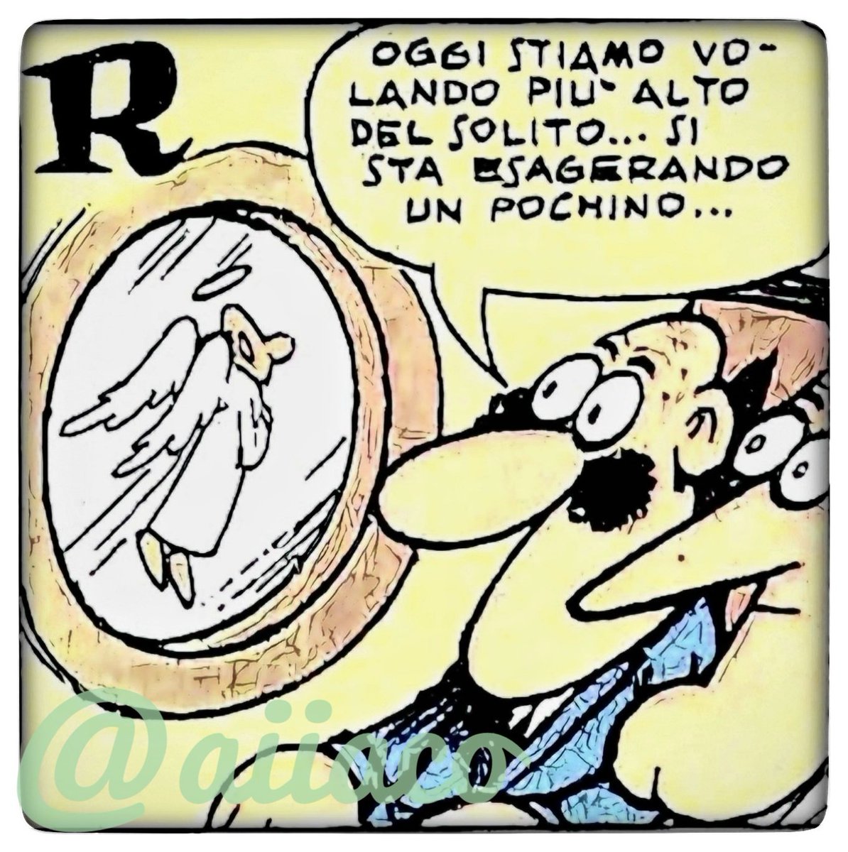 Buongiorno #Jacofollowers Il progresso si riconosce dal fatto che i voli sono sempre piu’ brevi e i tragitti in macchina per l’aeroporto sempre più lunghi. [Alberto Sordi] #Jacovitti #humour #comics #nosense #22maggio