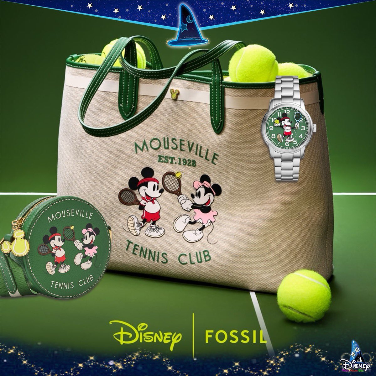 Oh boy! Check out the Magic of the Fossil x Disney Tennis Collection ✨ Magic in details： disney-magical-kingdom-blog.com/2024/05/Fossil… #DisneyFossil #Mickey #MickeyMouse #米奇 #迪士尼 #Disney #Fossil