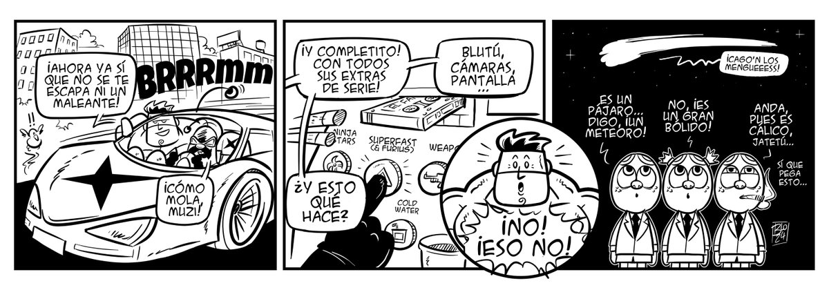 No, si era muy bonito que Muzi me hiciera algo así y saliera bien #CalicoElectronico #Cómic #humor #CálicoElectrónico 'Las tiras de Cálico' ( 0xword.com/es/comics/151-… ) y 'Las tiras de Cálico 2' ( 0xword.com/es/comics/214-… ) #meteorito