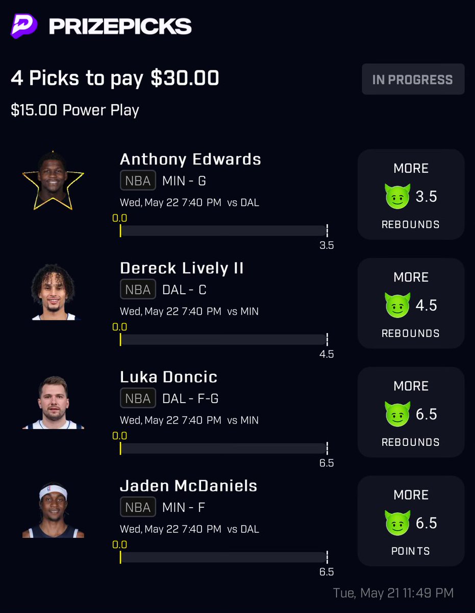 ParlayKNG's tweet photo. Easy Easy Double Money Here 🤩

2X Payout —> FREEEEEE 💰 

Copy my PrizePicks lineup using this link: 
https://t.co/MOPJIosN8C

#nbaprizepicks #nbapicks #gamblingX #gamblingtwitter #prizepicks #underdog #mlb #mlbpicks #mlbprizepicks #parlayking #sleeper #sportsbetting #sleeper https://t.co/9LYa0zqQY8