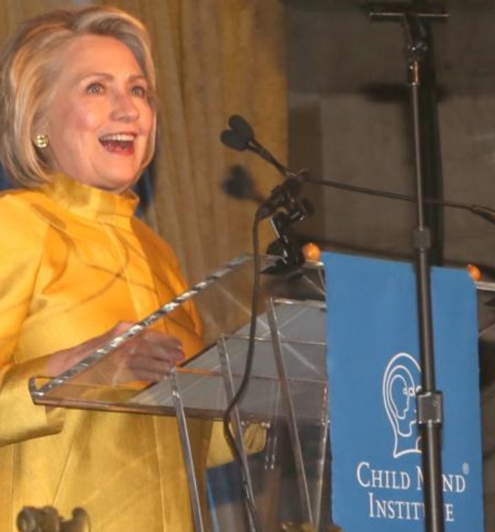 HILLARY CLINTON AND THE CHILDMIND INSTITUTE Are we ready to talk about Hillary Clinton's involvement in the Childmind Institute? A non-profit that works with children with mental disabilities. She was seated at a table with the Olsen twins at the Childmind Institute Gala in