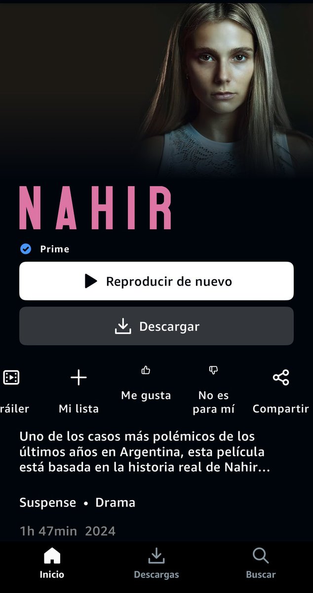 Ya vi la película de nahir. Escucho opiniones