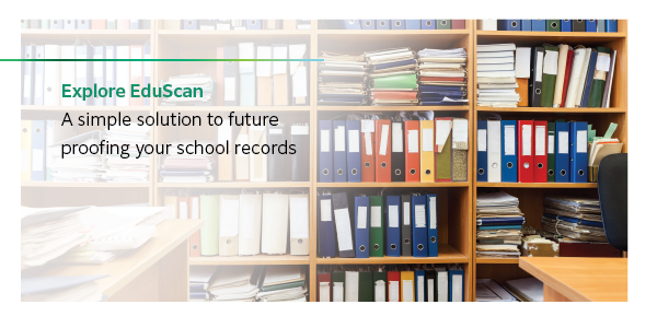 Future proof your school records with #EduScan. tinyurl.com/sbm-eduscan #DigitalTransformation #EdTech #RecordRetention