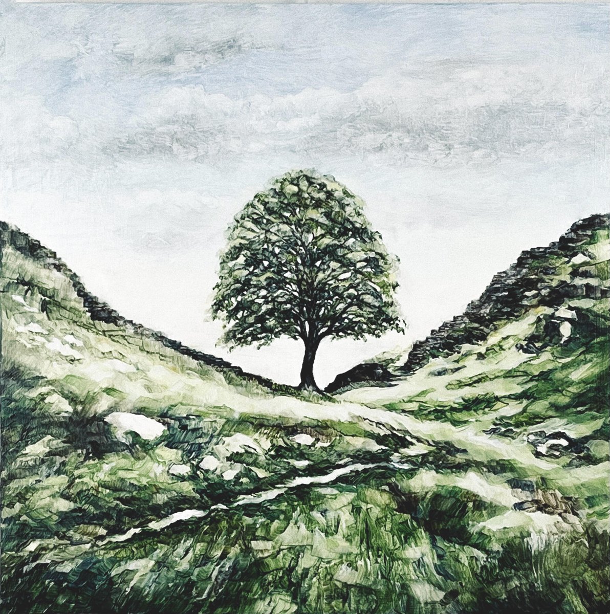Today’s 'Pic of the Day' is the iconic British view (no more) by Susanna Brunskill (Artweeks listing 452, artweeks.org/v/susanna-brun…) who is one of a dozen artists along the Aston Tirrold art trail this week (until 27th May).

See other venues at artweeks.org.