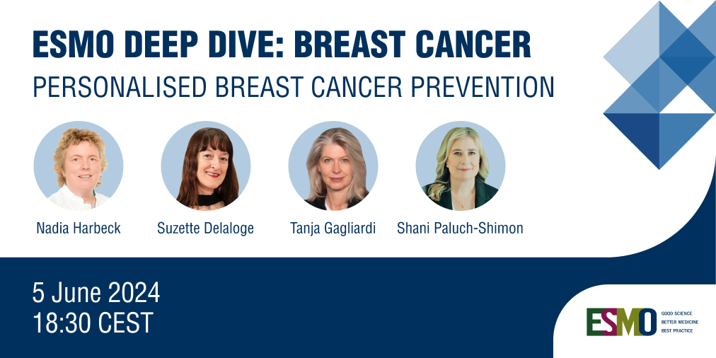 Enhance your ESMO membership! Register now to delve into #BreastCancer knowledge and engage with experts in real-time. Don't miss out on staying informed and connected. Register now: 🔗ow.ly/Fc2e50RJPUq #ESMODeepDive