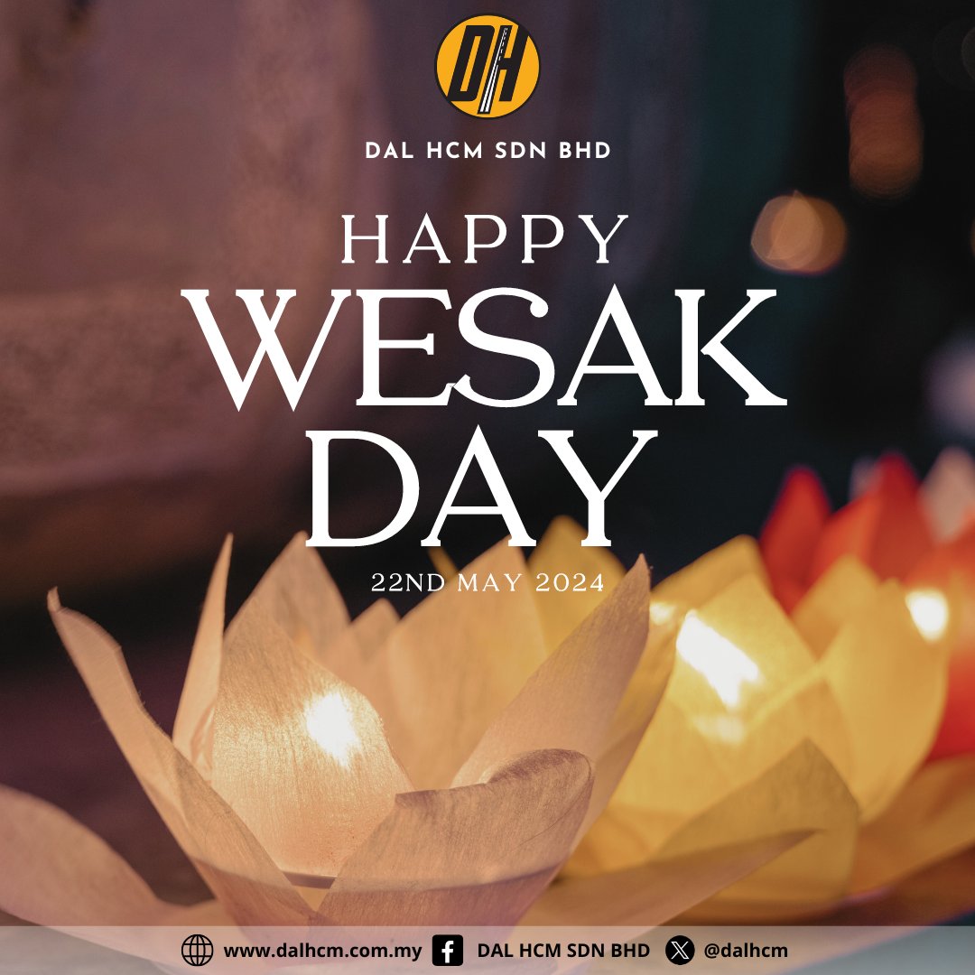 HAPPY WESAK DAY 🪷

Wishing our Buddhist friends a peaceful and joyful Wesak Day. May this special day bring you and your loved ones harmony and happiness.

Best wishes from,
Team DAL HCM