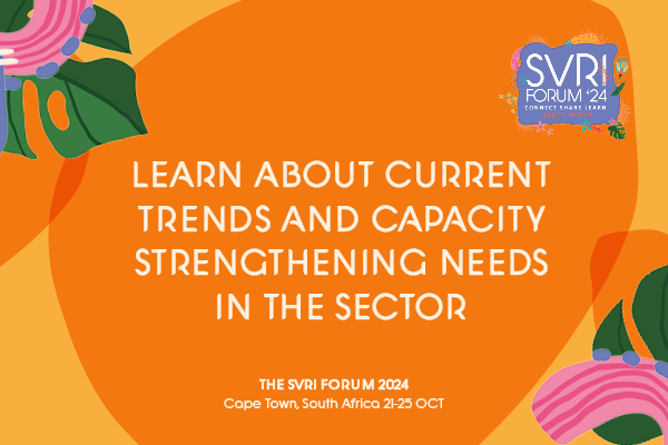 Secure your spot! Register for one of the 20 workshops at #SVRIForum24, facilitated by partners of @TheSVRI. Selected to meet the latest trends and capacity-strengthening needs in the field. Workshops will take place on Mon 21 Oct 2024. Find out more here svriforum2024.org/registration
