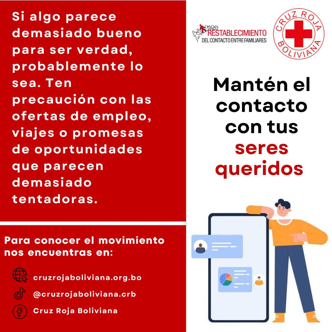 Cruz Roja Boliviana te hace las siguientes recomendaciones si vas a salir de casa de manera prolongada.
#escruzrojaboliviana
#107años
#deaccionhumanitaria