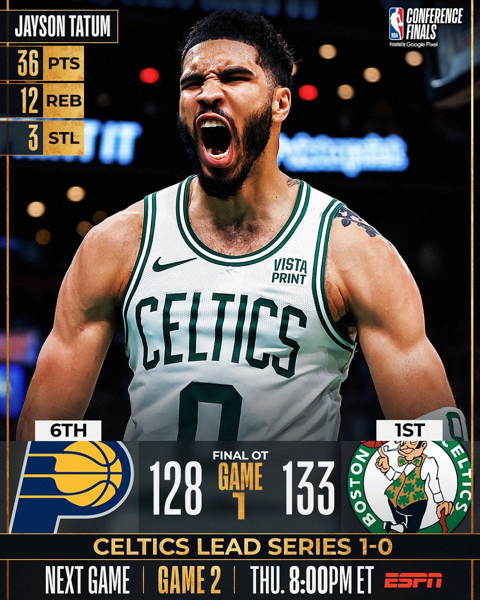 ☘️ 1-0 #NBAPlayoffs