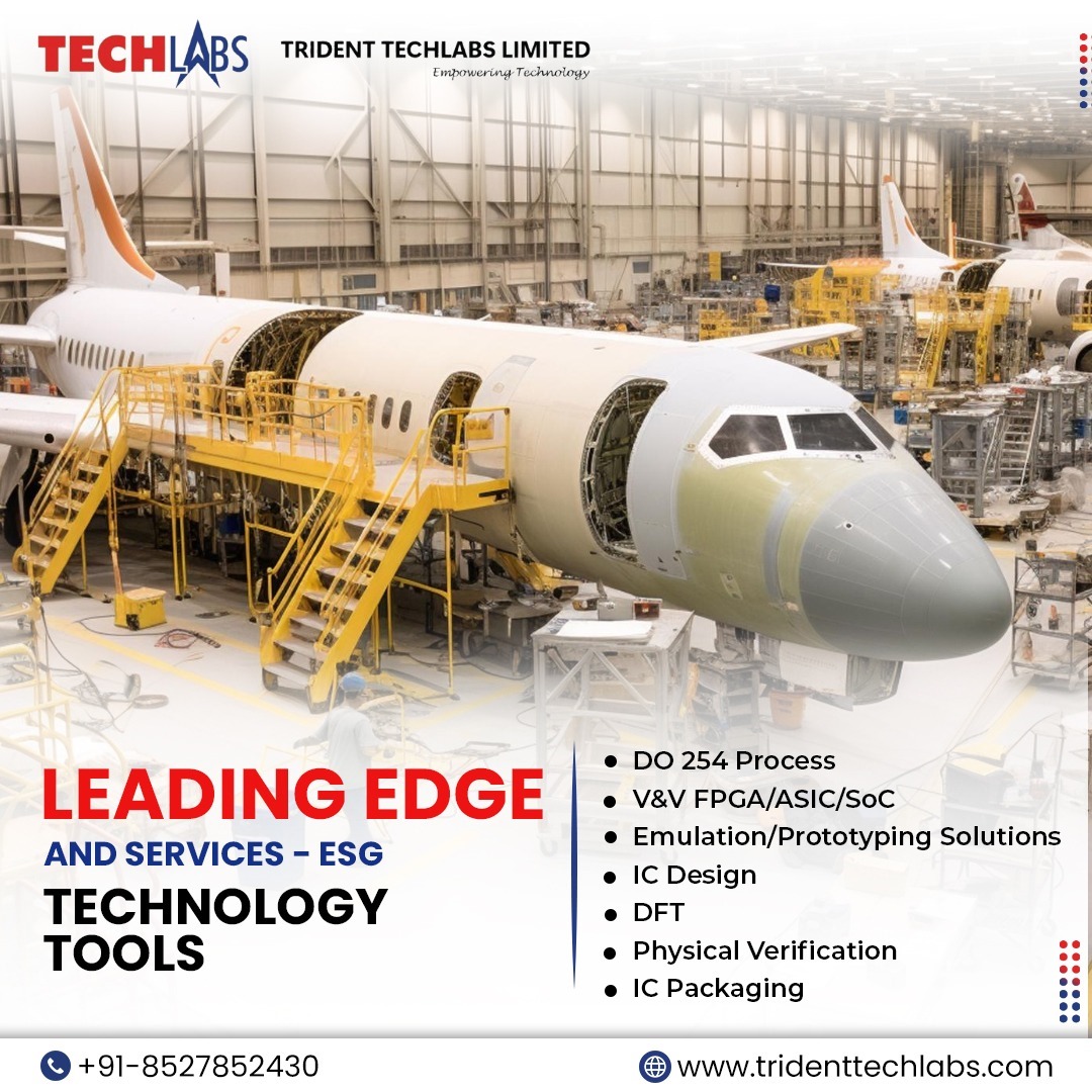 TechlabsTrident's tweet photo. ESG technology tools enhance semiconductor manufacturing by ensuring DO-254 compliance, thorough V&V for FPGA/ASIC/SoC, and effective prototyping.
https://t.co/k7CG0uqYxI
#tridenttechlabs #Semiconductor #Electronics #ESG #TechInnovation #Compliance #DO254 #Verification https://t.co/UohtavXUP6