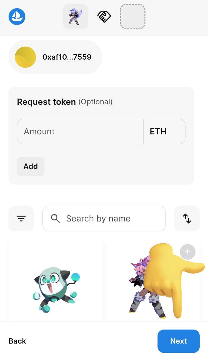aflon207's tweet image. #エグリプト オプシで安心レアモン交換✨

交換依頼側の操作
①交換する相手のレアモンページで🤝マークをタップ
②複数体の場合はここで追加でnext
③自分が出すレアモンを選択して（複数可）next
④内容を確認して問題なければsend deal✨

次はお相手の操作↓