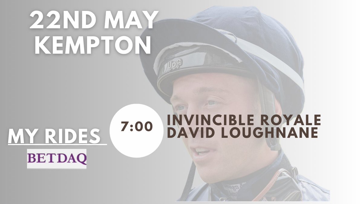 Raydawson101's tweet photo. Just The One Ride This Evening @kemptonparkrace 

Good Luck To All Connections 

#RDracing https://t.co/Kc550C71YP