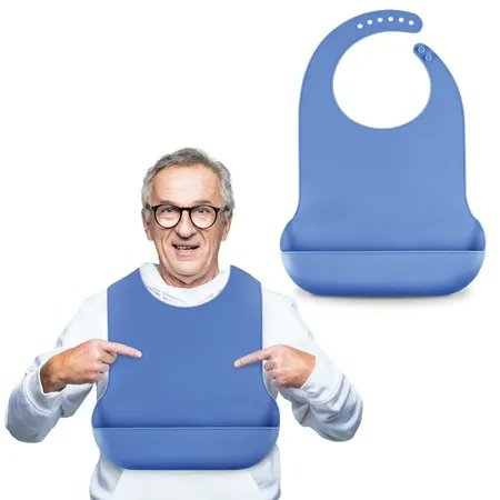 Adjustable Washable Silicone Bib for Elderly Buy Now >>> tinyurl.com/bdfzry49 #EatingBib #siliconebib #washablebib #adjustablebib #bibforelderly