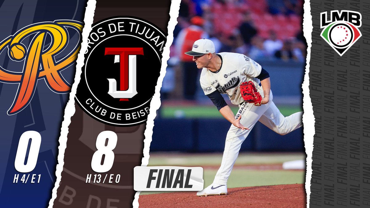 Fernando Lozano lució ENORME en el centro del diamante durante 6.0 entradas de labor en blanco de sólo un hit y los @TorosDeTijuana superaron a los @RielerosDeAgs 

PG: Fernando Lozano
PD: Derek West

#BeisbolizaTuVida