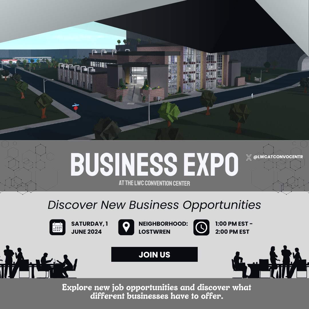 Join us Saturday, June 1st for our Business Expo Event at the LWC Convention Center! Come explore new business and job openings! Food and drinks will be served.