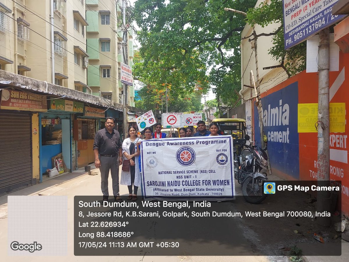 NSS Unit of Sarojini Naidu College For Women, Kolkata organized an awareness Programme On Dengue t Mall Road Christian Para and Nepali Basti to create awareness among people. @ianuragthakur @NisithPramanik @YASMinistry @_NSSIndia