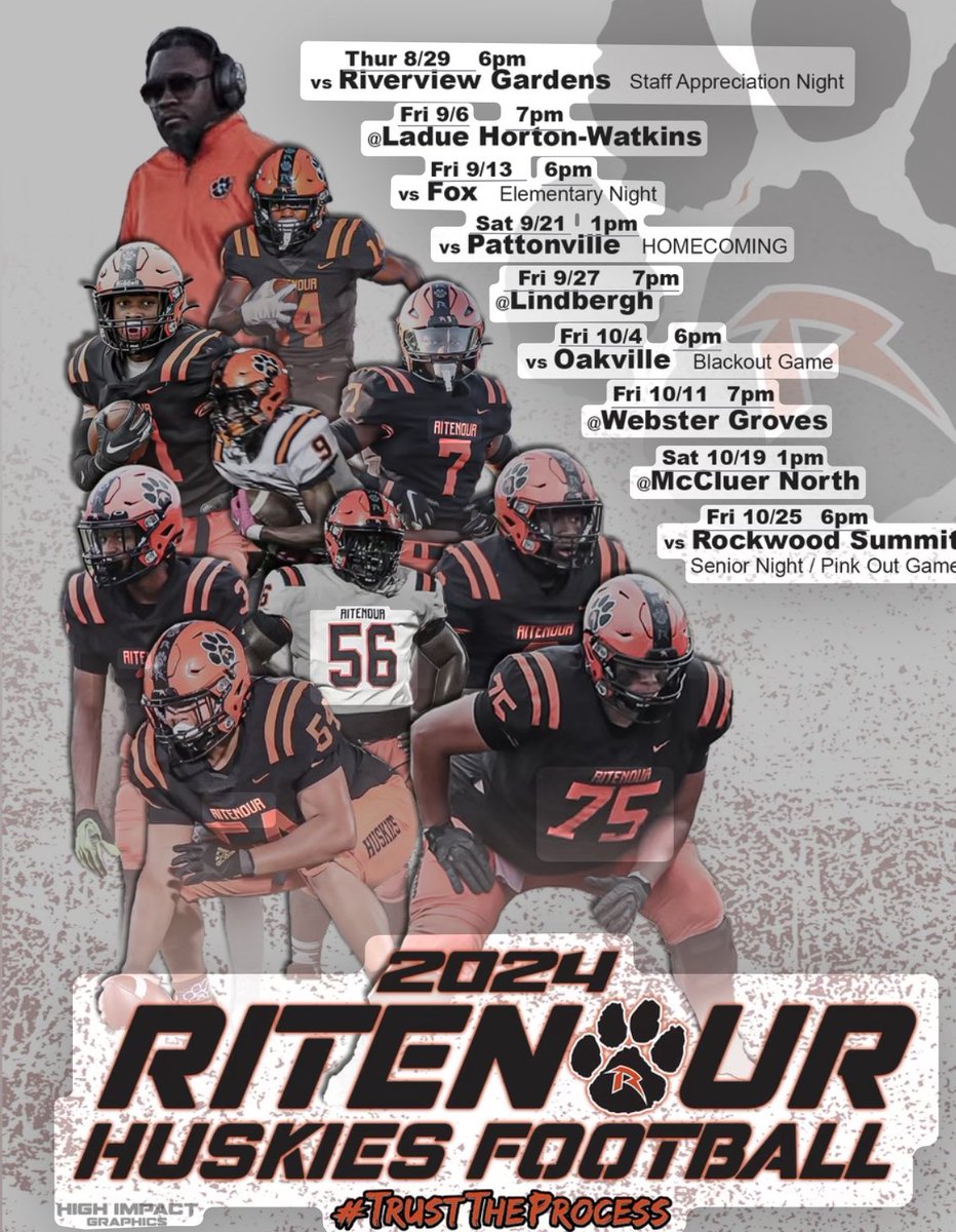 Week 1 date change!
#RitenourFootball
#TrustTheProcess
#Brotherhood