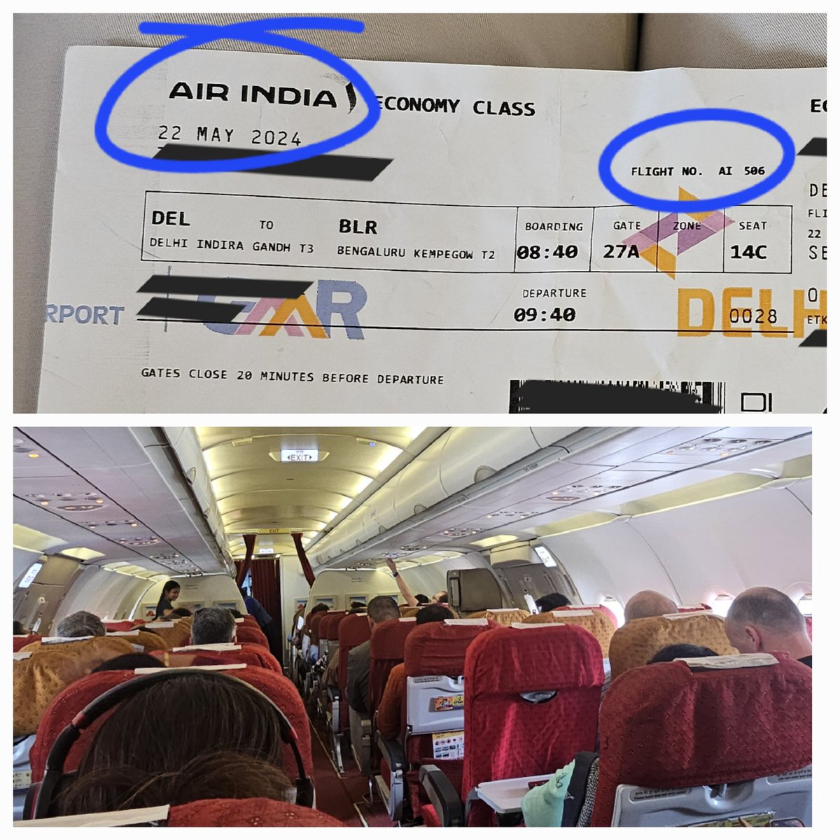 It's 10.44am right now, an hour delayed & still ongoing. (No updates to the passengers). If you have any important business & cannot afford a delay, AVOID #AIRINDIA completely. To top it all the Air conditioning is not working in the 47 degree #Delhiheat.
@airindia @DelhiAirport