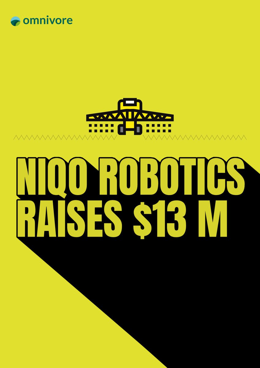 🔥 @NiqoRobotics Raises $13 Mn in Series B 🔥

We are thrilled to announce our investment in Niqo Robotics ' Series B round. Launched in 2015 by Jaisimha Rao, Niqo is transforming the landscape of #agrochemical spraying by developing #precision spot spray #technology.