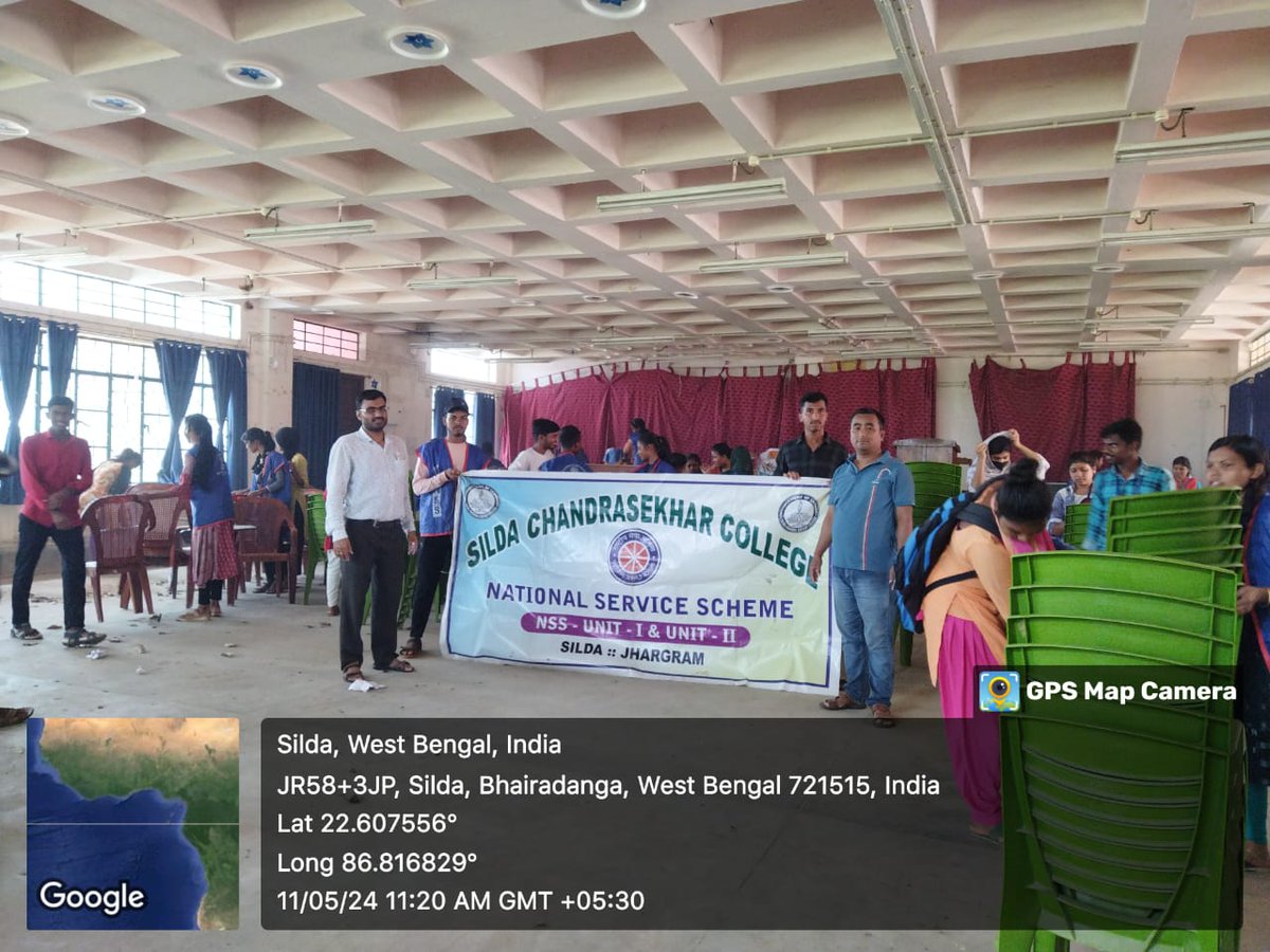 NSS Unit of Silda Chandra Sekhar College conducted a Cleaning programme as part of regular activity. NSS Volunteers took part in this campaign & cleaned the campus. @ianuragthakur @NisithPramanik @YASMinistry @_NSSIndia