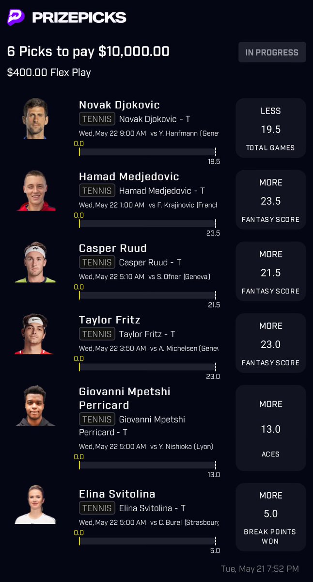 AlmightyyEli1's tweet photo. #prizepicks 🎾

Copy my PrizePicks lineup using this link: 
https://t.co/IZeW2OXnLT https://t.co/UKIeHbhwdB
