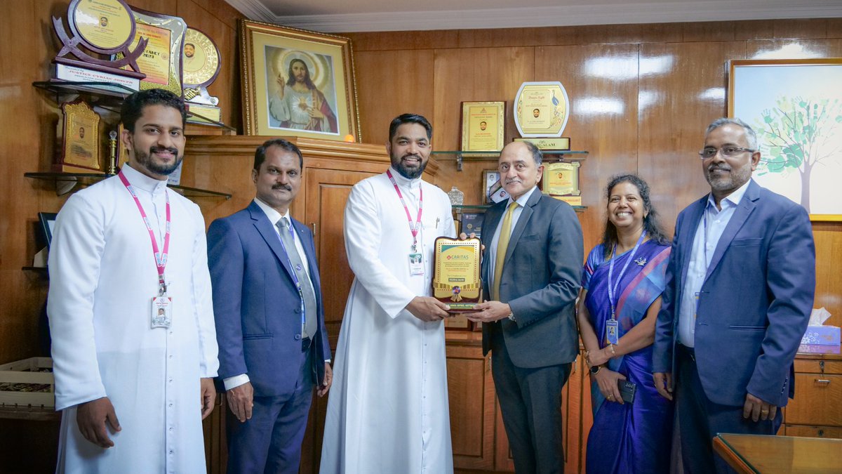 Caritas Hospital was honored to welcome Mr. Shyam Srinivasan, MD and CEO of Federal Bank. Fascinating discussions and insightful interactions that took place between Federal Bank and our staff highlighted the ongoing collaboration between the two organizations. 
#FederalBank